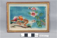 藏品(鴛鴦朱瑾玻璃畫)的圖片