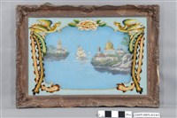 藏品(大船入港玻璃畫)的圖片