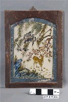 藏品(喜上眉梢福鹿玻璃畫)的圖片