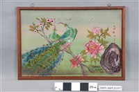 藏品(鳳凰牡丹玻璃畫)的圖片