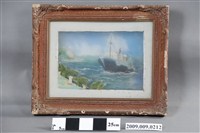 藏品(大船入港玻璃畫)的圖片
