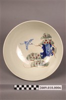 藏品(彩繪印花松樹鶴紋碗公)的圖片