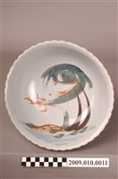 藏品(彩繪椰樹海景紋碗公)的圖片