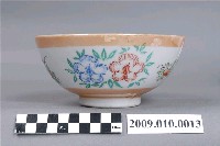 藏品(彩繪印花花果鳥紋碗)的圖片