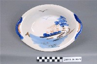 藏品(彩繪海景圖橢圓碗)的圖片