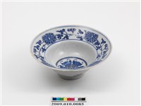 藏品(青花印花唐草牡丹福壽紋碗)的圖片