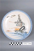 藏品(彩繪山水紋花口盤)的圖片