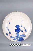 藏品(手繪青花壽字紋圓盤)的圖片
