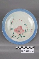 藏品(青花粉紅綠彩花卉紋圓盤)的圖片