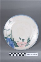 藏品(青花粉紅綠彩花卉紋圓盤)的圖片