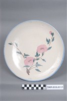 藏品(青花粉紅綠彩花卉紋圓盤)的圖片