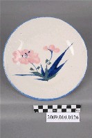 藏品(青花粉紅綠彩花卉紋圓盤)的圖片