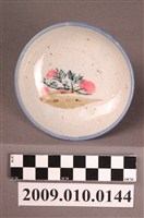 藏品(印繪彩釉花卉紋圓碟)的圖片