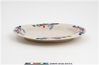 藏品(手繪寫意花卉橢圓盤)的圖片