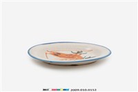 藏品(青花紅綠彩蝦紋盤)的圖片