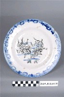 藏品(印繪青花金魚紋圓盤)的圖片