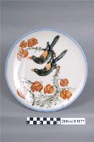 藏品(手繪彩釉鳥紋圓盤)的圖片