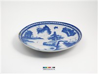 藏品(青花山水紋大盤)的圖片