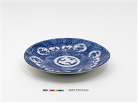 藏品(青花印花團花紋盤)的圖片