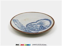 藏品(青花開光山水樓閣紋盤)的圖片