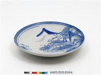 藏品(青花山水紋盤)的圖片