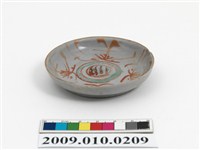 藏品(紅綠彩福壽紋小碟)的圖片
