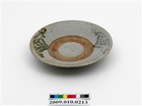 藏品(青花印花蝸牛紋碟)的圖片