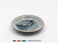 藏品(青花花卉紋折沿口盤)的圖片