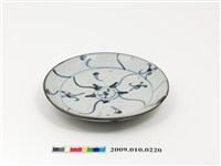 藏品(青花靈芝花草紋碟)的圖片