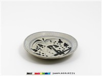 藏品(青花蘭石紋盤)的圖片