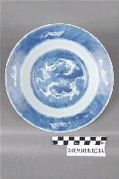 藏品(青花彩繪雙龍紋盤)的圖片