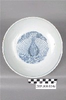 藏品(青花彩繪孔雀紋盤)的圖片