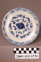 藏品(青花彩繪花卉紋盤)的圖片