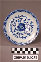 藏品(青花彩繪花卉紋盤)的圖片