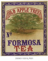 藏品(老蘋果樹牌福爾摩沙茶茶箱標籤)的圖片