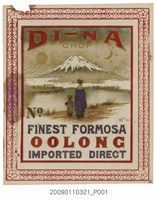 藏品(DI-NA牌上選福爾摩沙烏龍茶茶箱標籤)的圖片