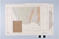 藏品(臺灣總督府殖產局出版《臺南州玉井油田調查報告》及地質圖)的圖片