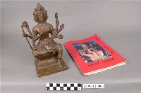 藏品(金屬製四面佛神像與《供奉大梵天王（四面佛）要訣》)的圖片