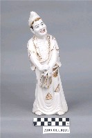 藏品(描金彩繪濟公神像瓷偶)的圖片