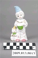 藏品(彩繪描金孩童與小熊陶瓷玩偶)的圖片