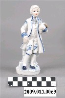 藏品(青花西洋貴族紳士瓷偶)的圖片