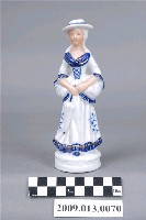 藏品(青花西洋貴族淑女瓷偶)的圖片