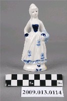 藏品(青花西洋仕女瓷偶)的圖片