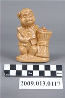 藏品(鶯歌窯褐釉猴形燭臺)的圖片