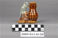 藏品(彩釉鸚鵡雙耳瓷罐)的圖片