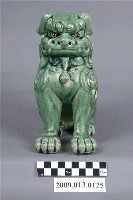 藏品(瓷燒綠釉獅型擺飾)的圖片