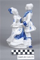藏品(青花西洋貴族雙人共舞瓷偶)的圖片