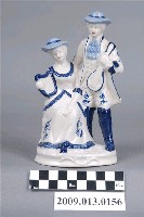 藏品(青花合奏雙人瓷偶)的圖片