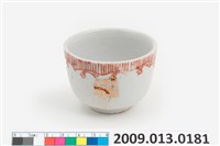 藏品(釉上彩繪福字紋茶杯)的圖片