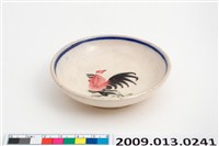 藏品(白瓷手繪雞紋碟)的圖片